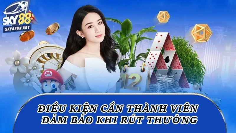 Điều kiện cần thành viên đảm bảo khi rút thưởng